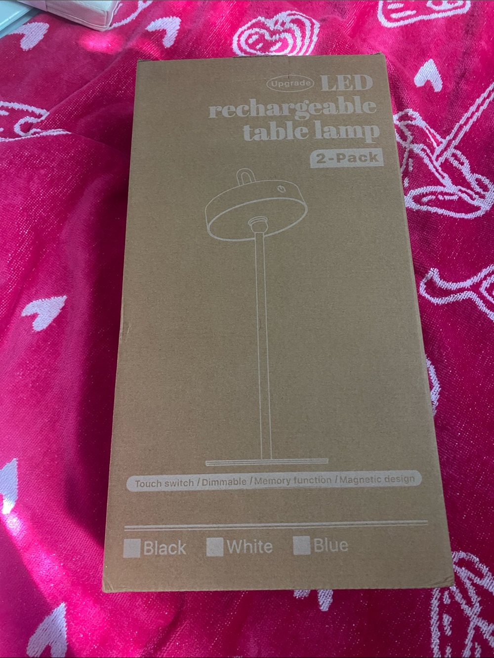 LED Rechargeable Table Lamp - White (2-Pack)